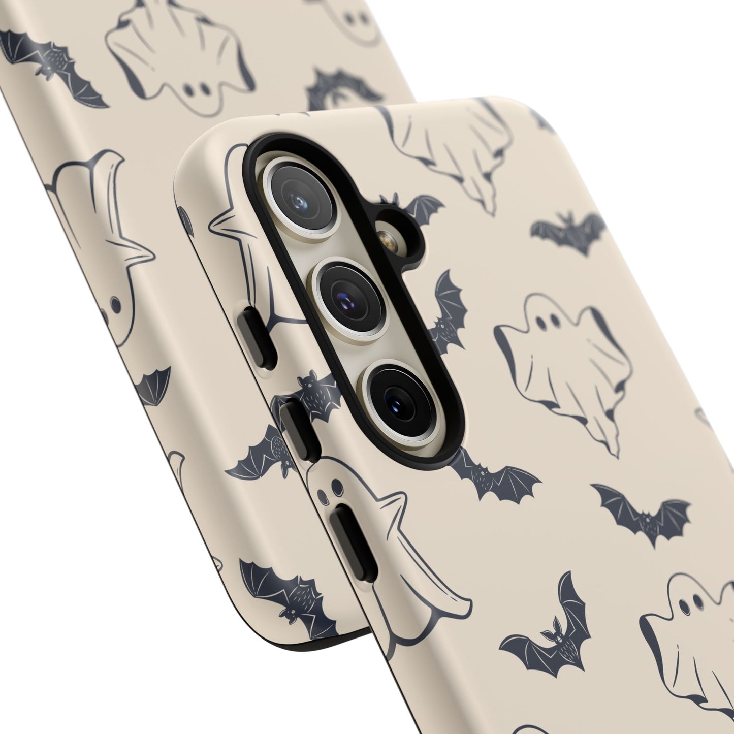 Halloween Phone Case, Ghosts and Bats, Cute Phone Cover, Spooky Accessories, Fall Decor, Gifts for Her, Halloween Party - MaisonThreadory