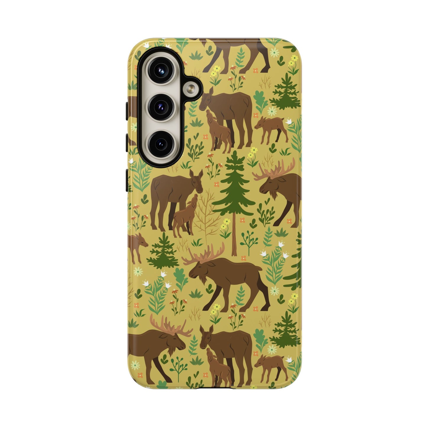 Moose Phone Case - Nature Lover's Accessory, Gifts for Outdoorsy Friends, Wildlife Decor, Eco-Friendly Cover, Forest Adventure Gear - MaisonThreadory