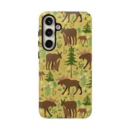 Moose Phone Case - Nature Lover's Accessory, Gifts for Outdoorsy Friends, Wildlife Decor, Eco-Friendly Cover, Forest Adventure Gear - MaisonThreadory