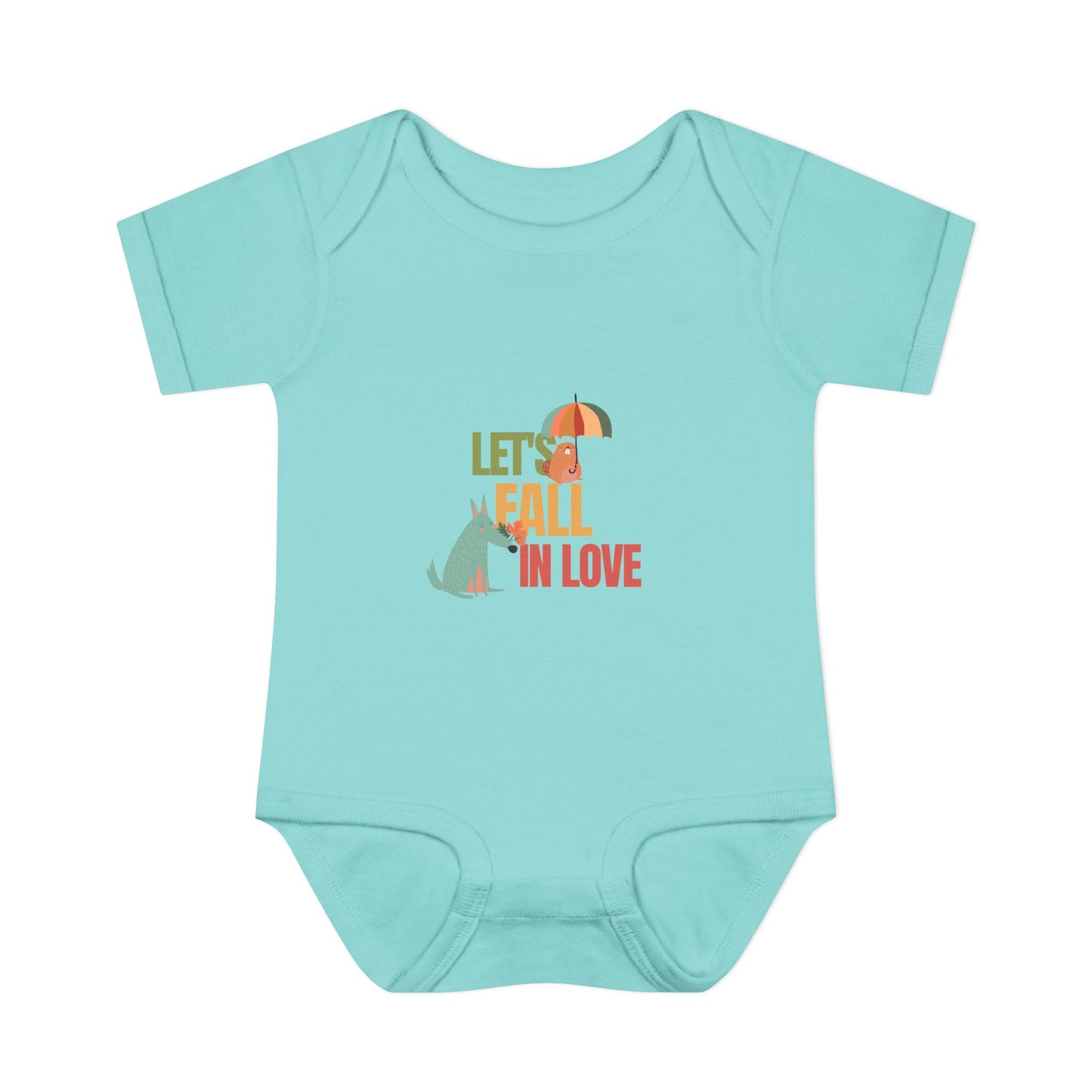 Autumn Baby Bodysuit - Let's Fall in Love, Cute Infant Outfit, Seasonal Gift, Baby Shower Present, Little One's Fall Fashion - MaisonThreadory