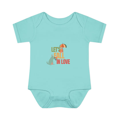 Autumn Baby Bodysuit - Let's Fall in Love, Cute Infant Outfit, Seasonal Gift, Baby Shower Present, Little One's Fall Fashion - MaisonThreadory