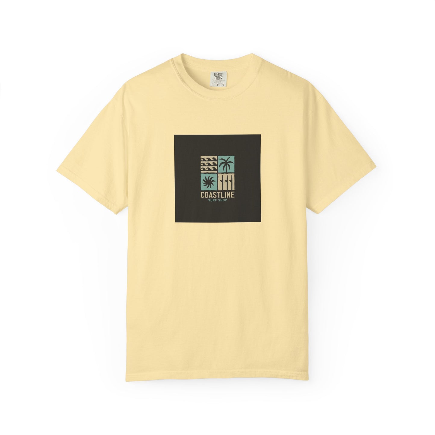 Coastline T-Shirt, Unisex Garment-Dyed Tee, Casual Summer Wear, Coastal Vibes, Beach Day Apparel, Vacation Essential - MaisonThreadory