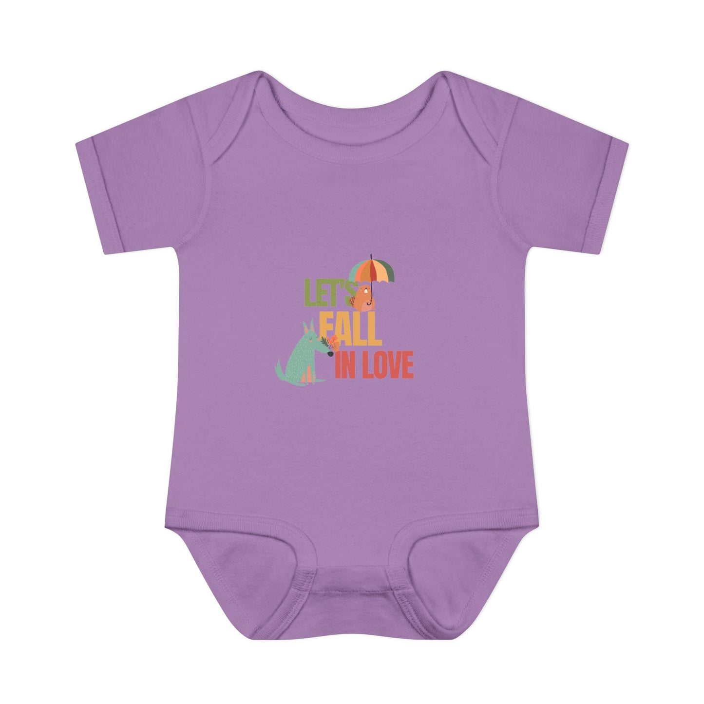 Autumn Baby Bodysuit - Let's Fall in Love, Cute Infant Outfit, Seasonal Gift, Baby Shower Present, Little One's Fall Fashion - MaisonThreadory