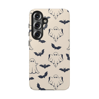 Halloween Phone Case, Ghosts and Bats, Cute Phone Cover, Spooky Accessories, Fall Decor, Gifts for Her, Halloween Party - MaisonThreadory