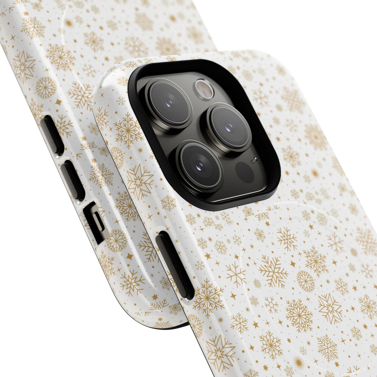Festive Snowflake Phone Cases for Winter, Holiday Gift, Sleek Design, Winter Accessories, Durable Protection - MaisonThreadory