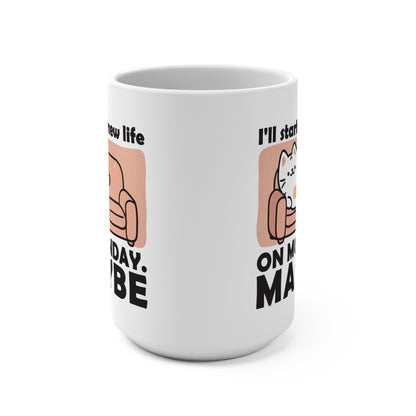 Cozy Cat Mug, Cute Cat Coffee Cup, Funny Pet Lover Gift, Inspirational Drinkware, Ideal for Birthdays and Holidays - MaisonThreadory