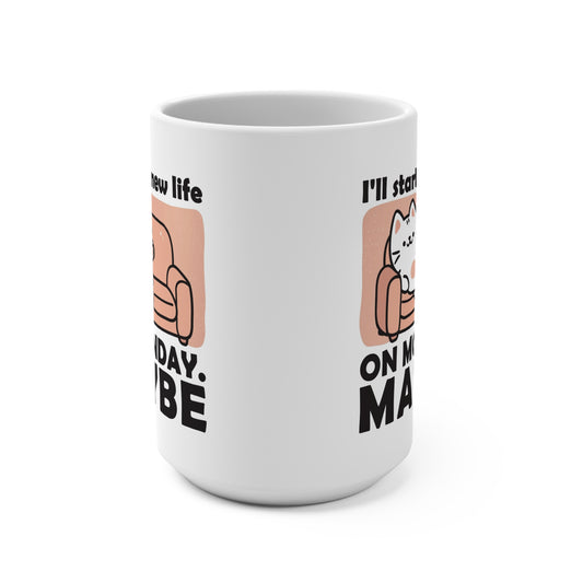 Cozy Cat Mug, Cute Cat Coffee Cup, Funny Pet Lover Gift, Inspirational Drinkware, Ideal for Birthdays and Holidays - MaisonThreadory