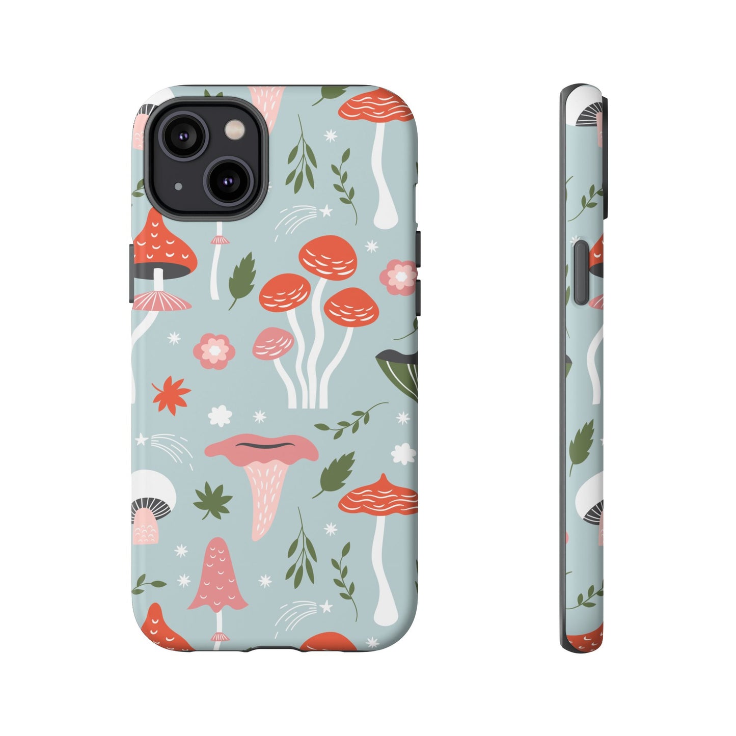 Whimsical Mushroom Phone Case, Cute Floral Smartphone Cover, Unique Gift for Nature Lovers, Trendy Tech Accessory, Eco-friendly Case