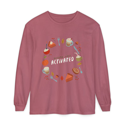 Autumn Vibes Long Sleeve T-Shirt, Cozy Fall Shirt, Unisex Fall Apparel, Thanksgiving Gift, Seasonal Fashion - MaisonThreadory