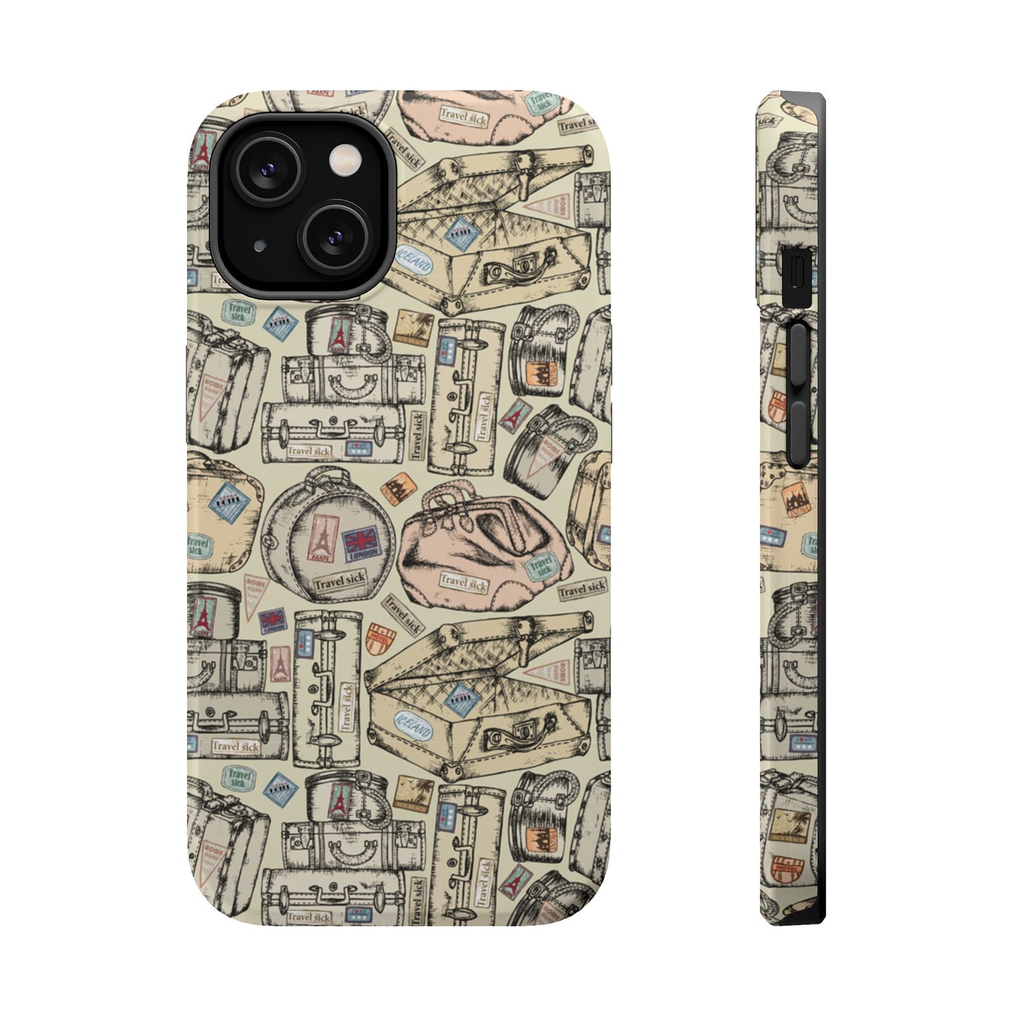 Travel-Inspired Magnetic Tough Cases, Unique Phone Accessories, Perfect for Adventurers, Great Gift for Travelers or Holidays