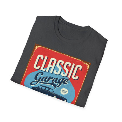 Classic Garage Vintage T-Shirt, Car Lovers Gift, Retro Car Tee, Father's Day Shirt, Classic Auto Enthusiast Apparel