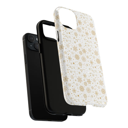 Festive Snowflake Phone Cases for Winter, Holiday Gift, Sleek Design, Winter Accessories, Durable Protection - MaisonThreadory