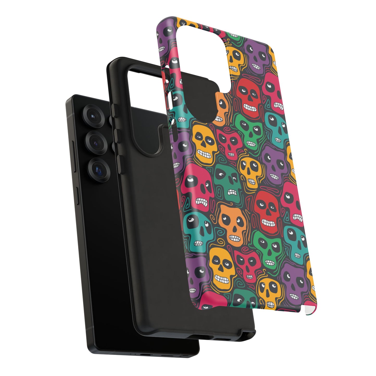 Phone Case, Day of the Dead Tough Case Phone, Mexican Skull Phone Cover, Floral Skeleton Phone Protector, Sugar Skull iPhone Case, Tough