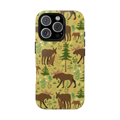 Moose Phone Case - Nature Lover's Accessory, Gifts for Outdoorsy Friends, Wildlife Decor, Eco-Friendly Cover, Forest Adventure Gear - MaisonThreadory