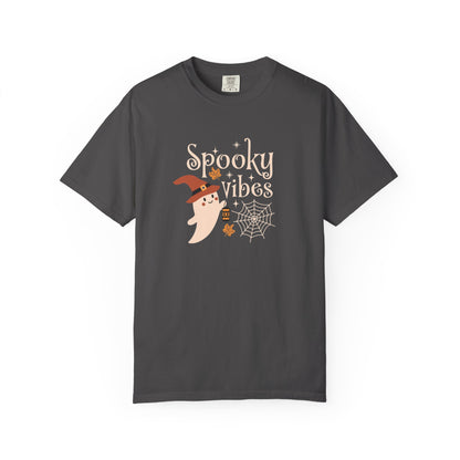 Spooky Ghost T-Shirt, Halloween Apparel, Unisex Tee, Fall Fashion, Cute Ghost Design, Perfect for Autumn Celebrations - MaisonThreadory