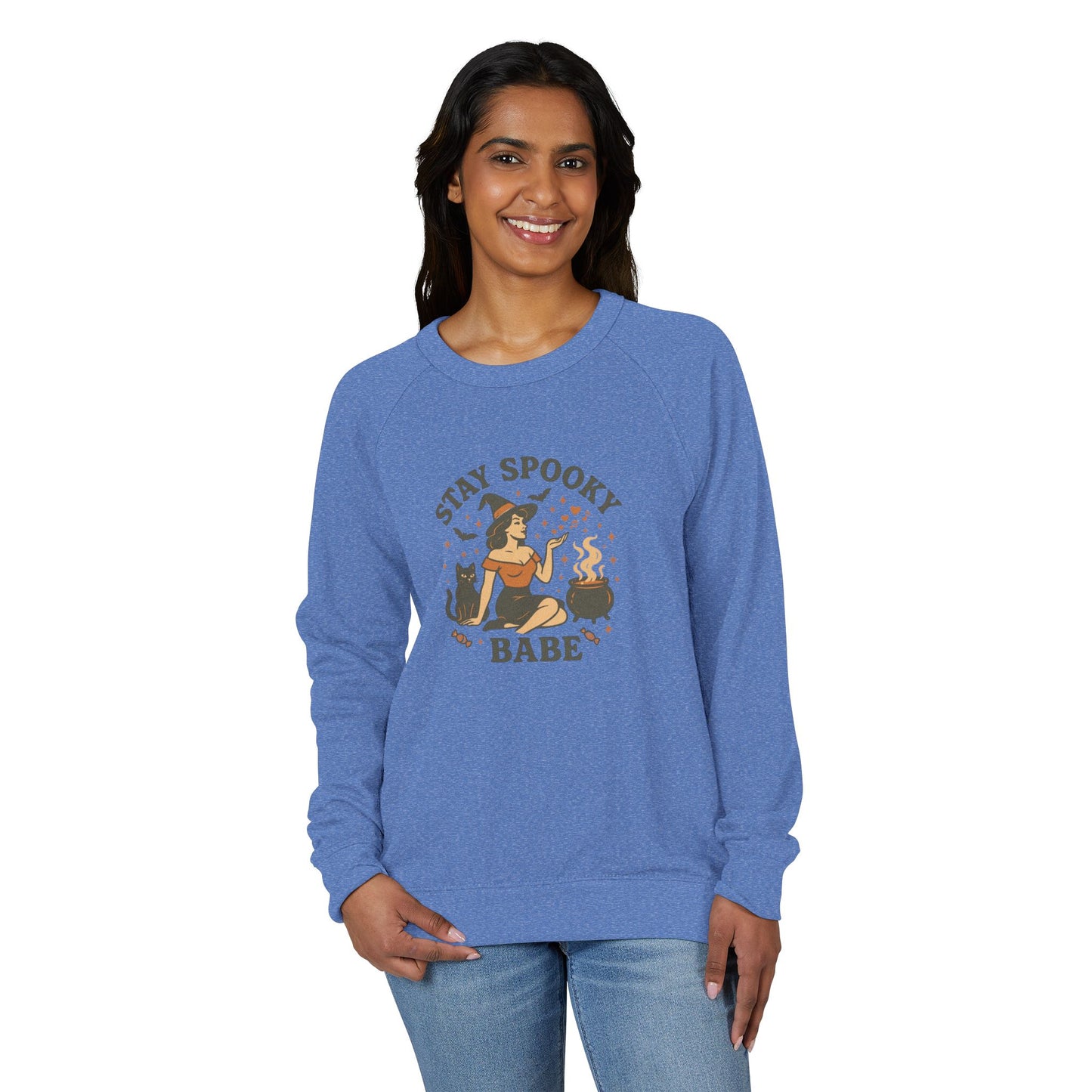 Stay Spooky Babe Unisex French Terry Raglan Crewneck Sweatshirt, Cozy Halloween Apparel, Perfect for Fall Celebrations, Unique Gift [...]