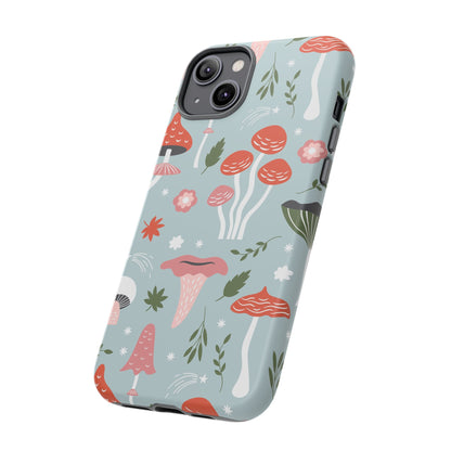 Whimsical Mushroom Phone Case, Cute Floral Smartphone Cover, Unique Gift for Nature Lovers, Trendy Tech Accessory, Eco-friendly Case