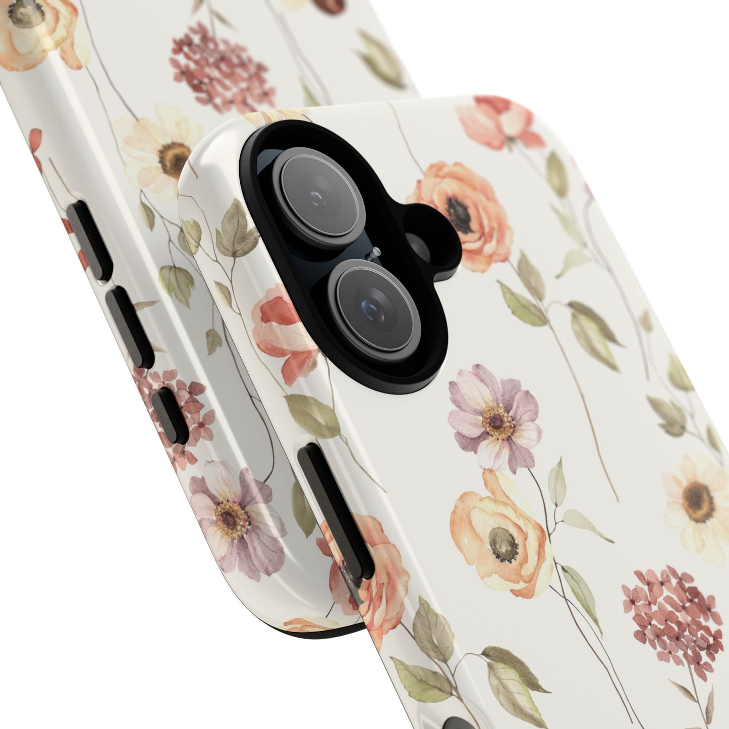 Floral Phone Case, Cute Flower Cover, Botanical Tough Case, Protective Smartphone Shell, Chic Floral Design, Trendy iPhone Case
