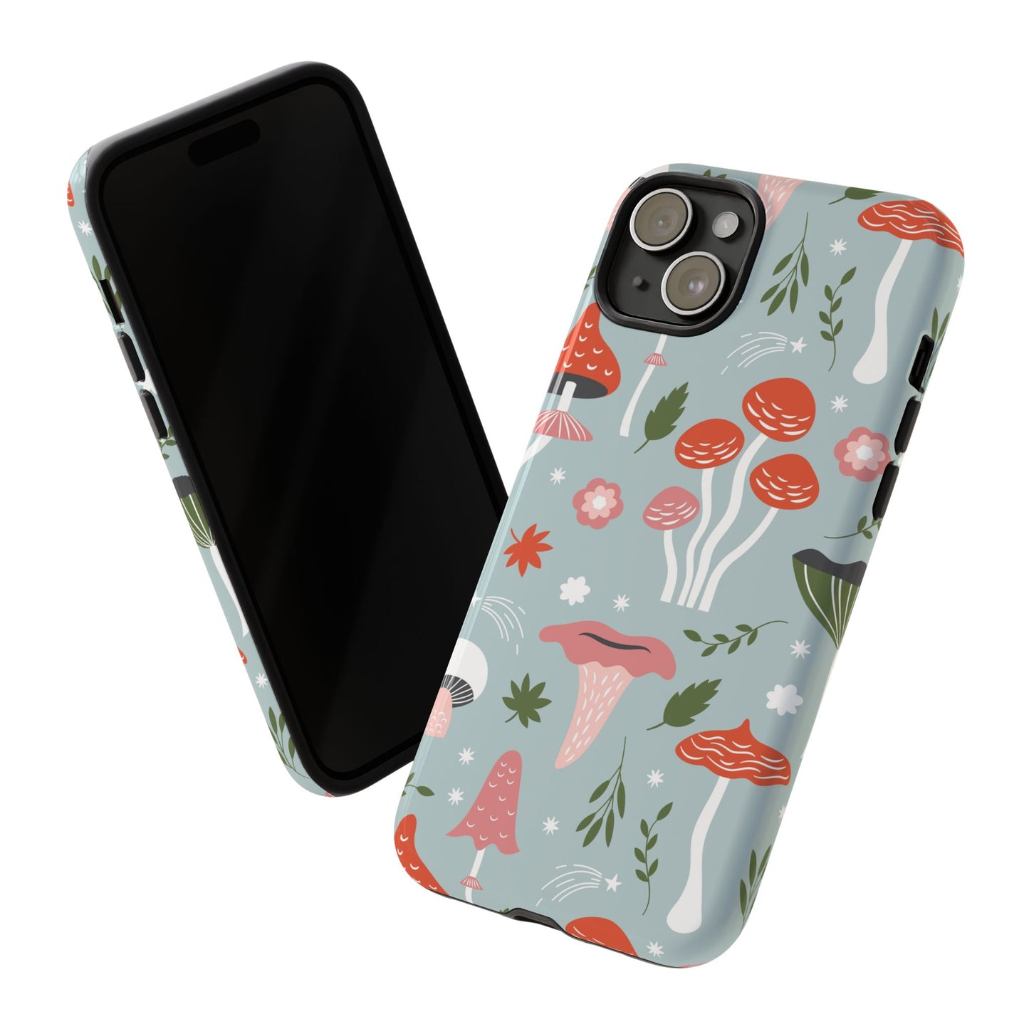 Whimsical Mushroom Phone Case, Cute Floral Smartphone Cover, Unique Gift for Nature Lovers, Trendy Tech Accessory, Eco-friendly Case
