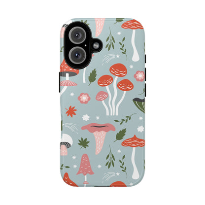 Whimsical Mushroom Phone Case, Cute Floral Smartphone Cover, Unique Gift for Nature Lovers, Trendy Tech Accessory, Eco-friendly Case