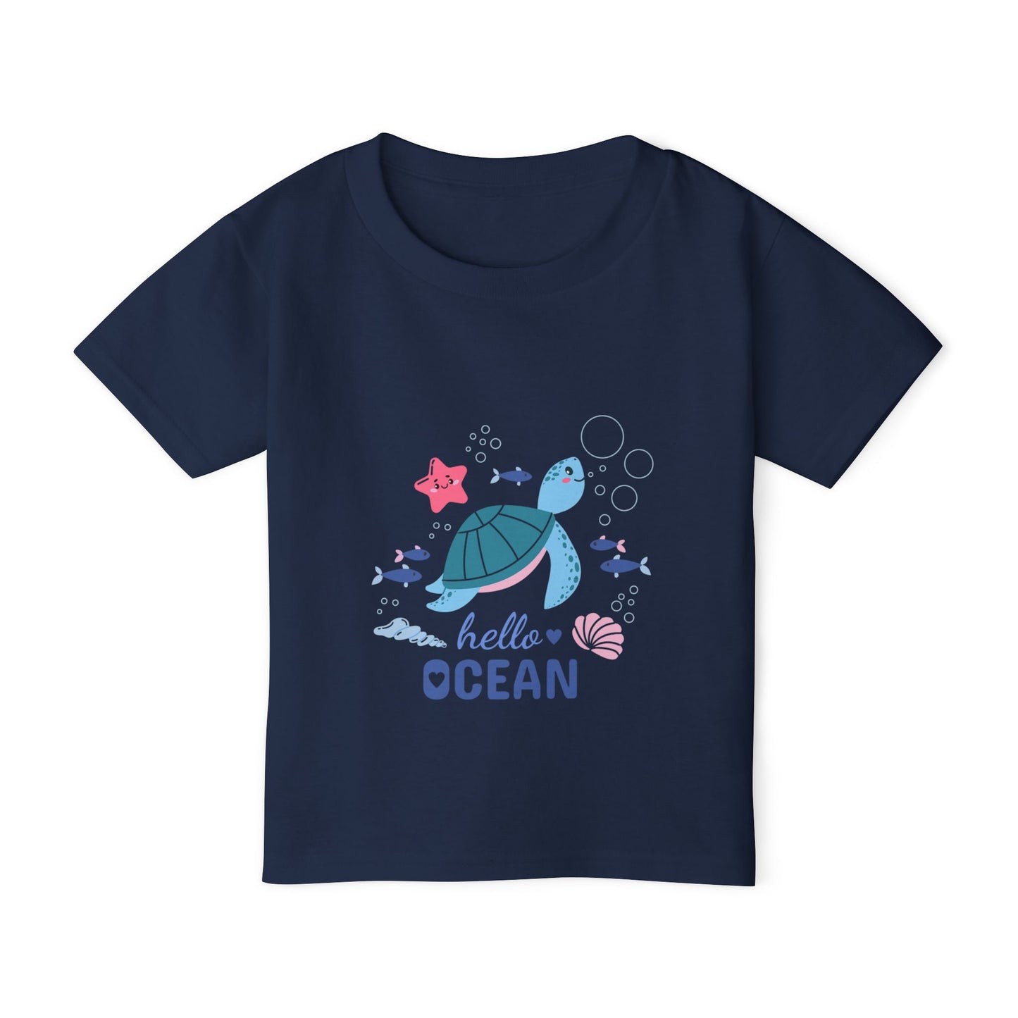 Toddler T-Shirt — “Hello Ocean” Sea Turtle Graphic