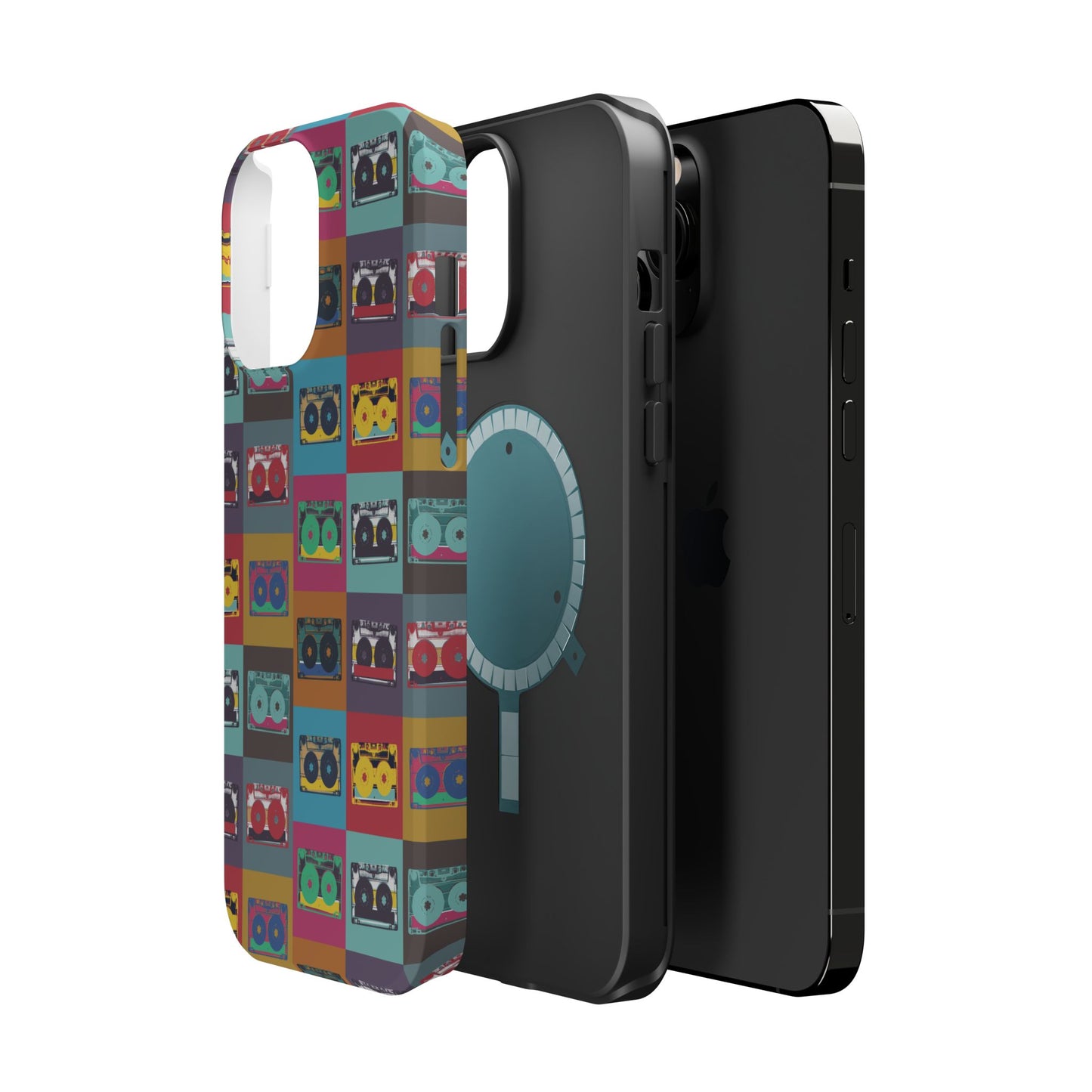 Retro Cassette Tape Phone Case, Vintage Style Tough Case, Music Lover Gift, Funky Tech Accessory, Fun Phone Cover