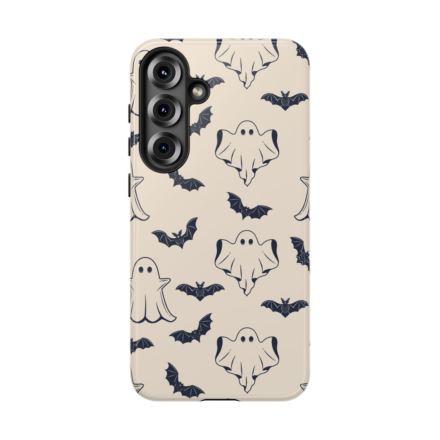 Halloween Phone Case, Ghosts and Bats, Cute Phone Cover, Spooky Accessories, Fall Decor, Gifts for Her, Halloween Party - MaisonThreadory