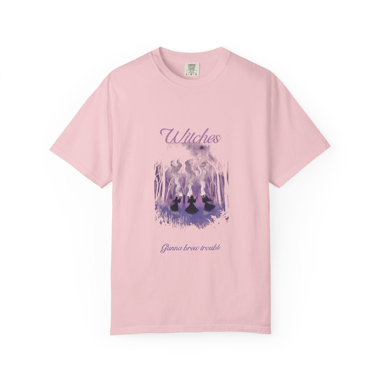 Witches Garment-Dyed T-Shirt | Mystical Apparel for Halloween, Witchy Vibes, Unique Gift, Casual Wear - MaisonThreadory