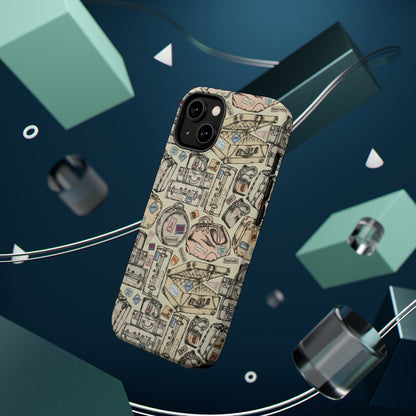 Travel-Inspired Magnetic Tough Cases, Unique Phone Accessories, Perfect for Adventurers, Great Gift for Travelers or Holidays