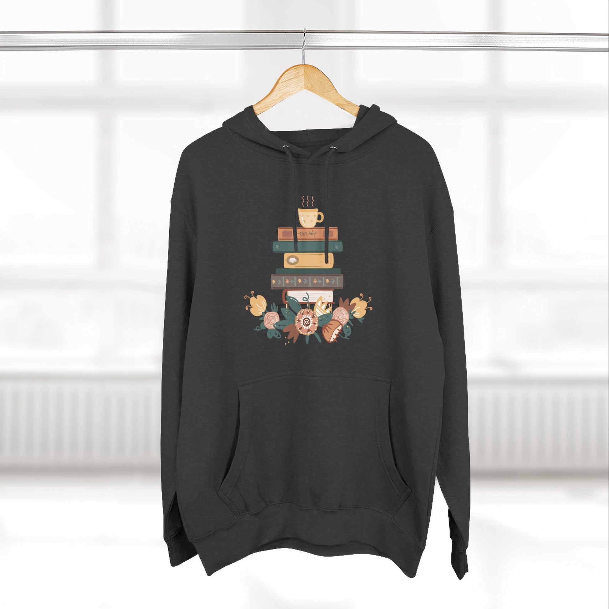 Cozy Book Lover's Hoodie | Three-Panel Fleece, Reading Gift, Literary Sweatshirt, Casual Apparel, Birthday Present, Book Club Outfit - MaisonThreadory