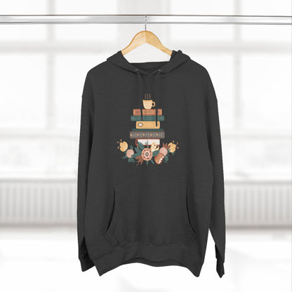 Cozy Book Lover's Hoodie | Three-Panel Fleece, Reading Gift, Literary Sweatshirt, Casual Apparel, Birthday Present, Book Club Outfit - MaisonThreadory