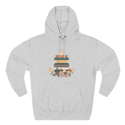 Cozy Book Lover's Hoodie | Three-Panel Fleece, Reading Gift, Literary Sweatshirt, Casual Apparel, Birthday Present, Book Club Outfit - MaisonThreadory