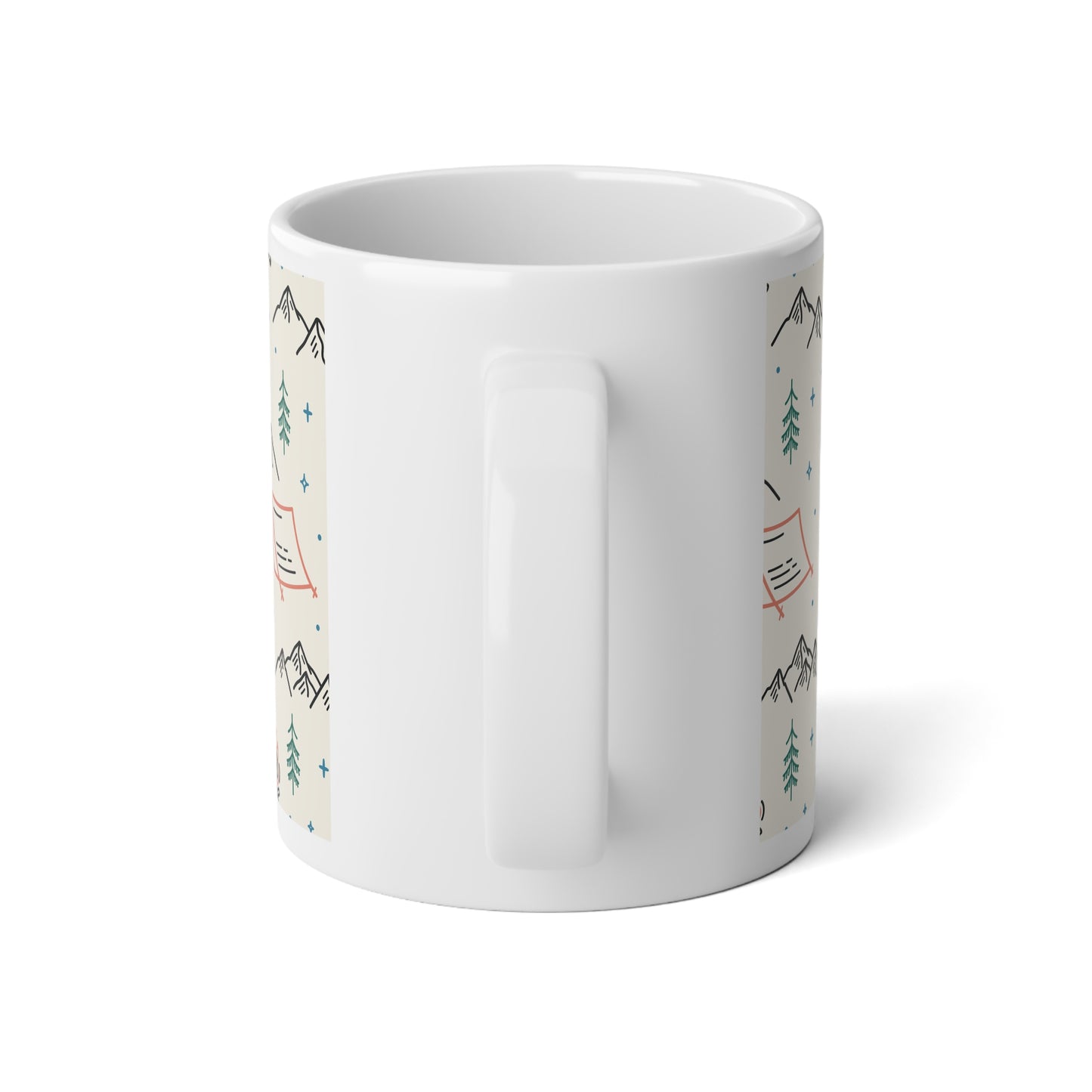 Outdoor Adventure Jumbo Mug - Perfect for Campers and Nature Lovers, Ideal for Coffee, Tea, Hot Chocolate, Christmas, Birthday Gifts - MaisonThreadory