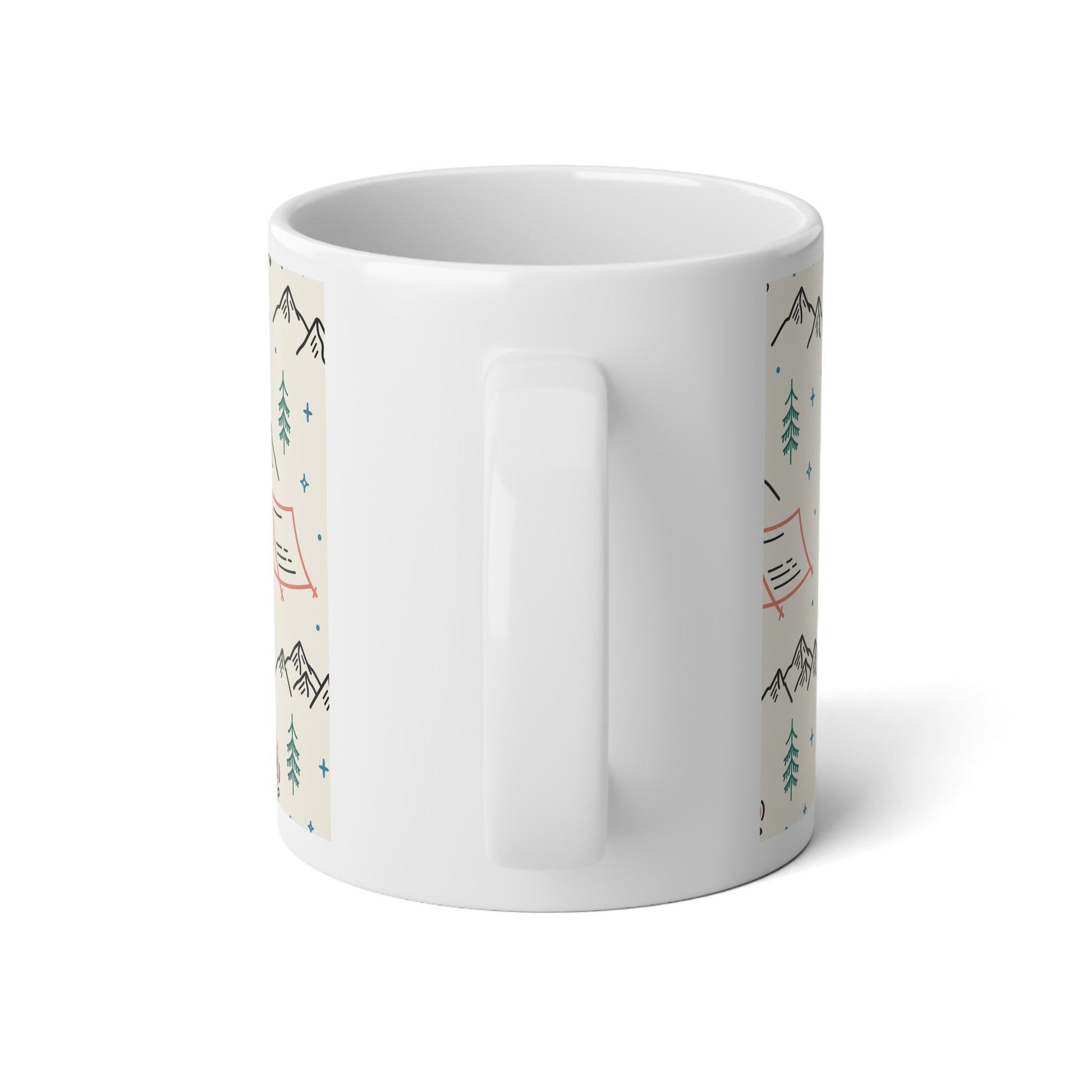 Outdoor Adventure Jumbo Mug - Perfect for Campers and Nature Lovers, Ideal for Coffee, Tea, Hot Chocolate, Christmas, Birthday Gifts - MaisonThreadory