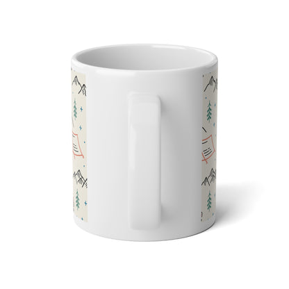 Outdoor Adventure Jumbo Mug - Perfect for Campers and Nature Lovers, Ideal for Coffee, Tea, Hot Chocolate, Christmas, Birthday Gifts - MaisonThreadory