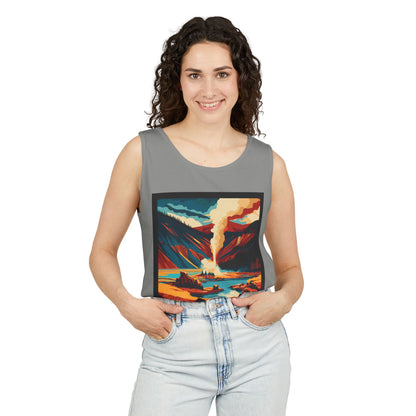 Vintage Yellowstone Tank Top, Comfortable Summer Top, Adventure Apparel, Nature Lover Gift, Unisex Outdoor Wear, Travel Essentials