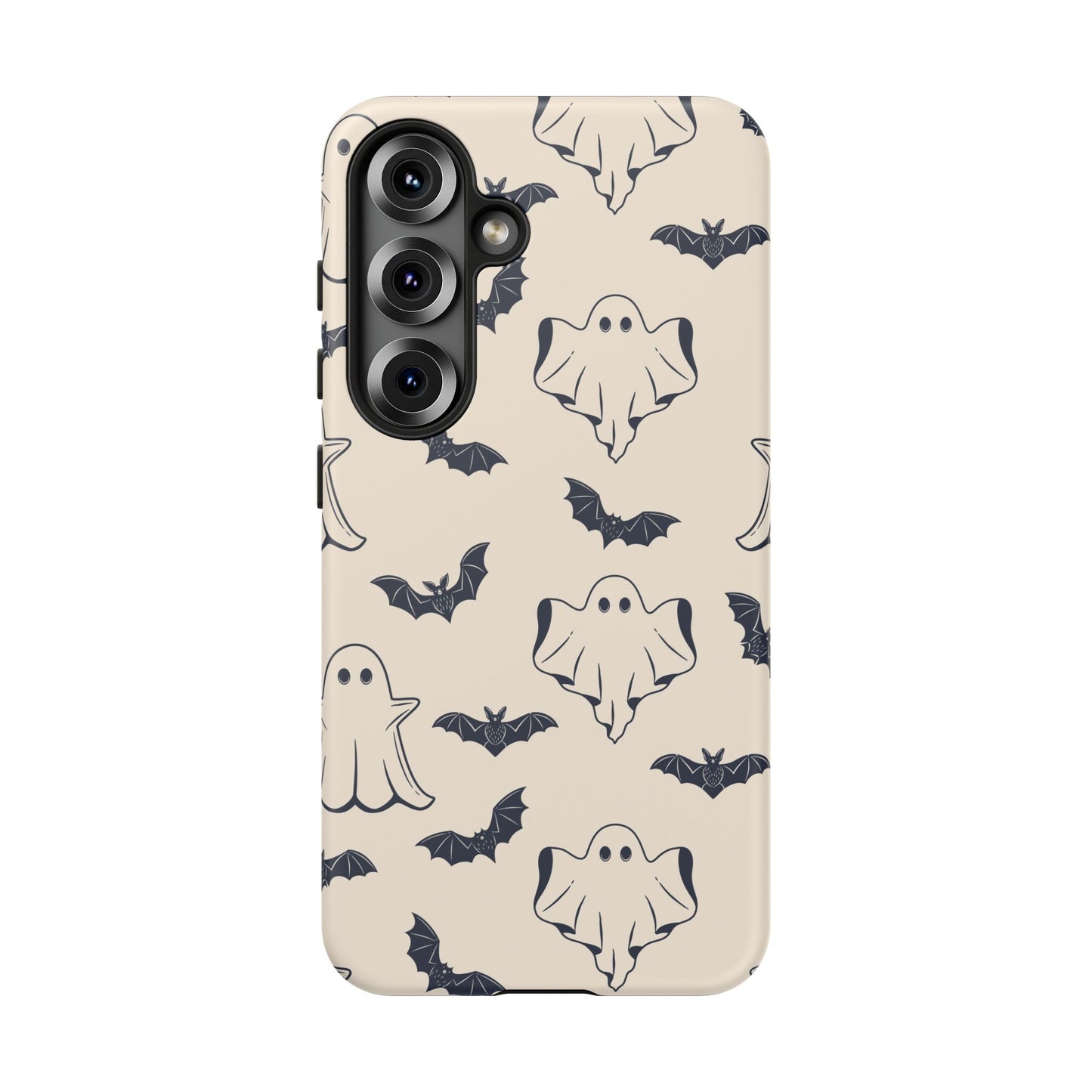 Halloween Phone Case, Ghosts and Bats, Cute Phone Cover, Spooky Accessories, Fall Decor, Gifts for Her, Halloween Party - MaisonThreadory