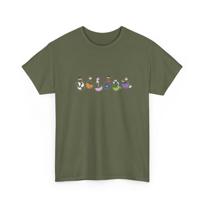 Charming Unisex Tee with Whimsical Characters, Funny Graphic Shirt, Gift for Friends, Comfortable Cotton Top, Casual Wear - MaisonThreadory