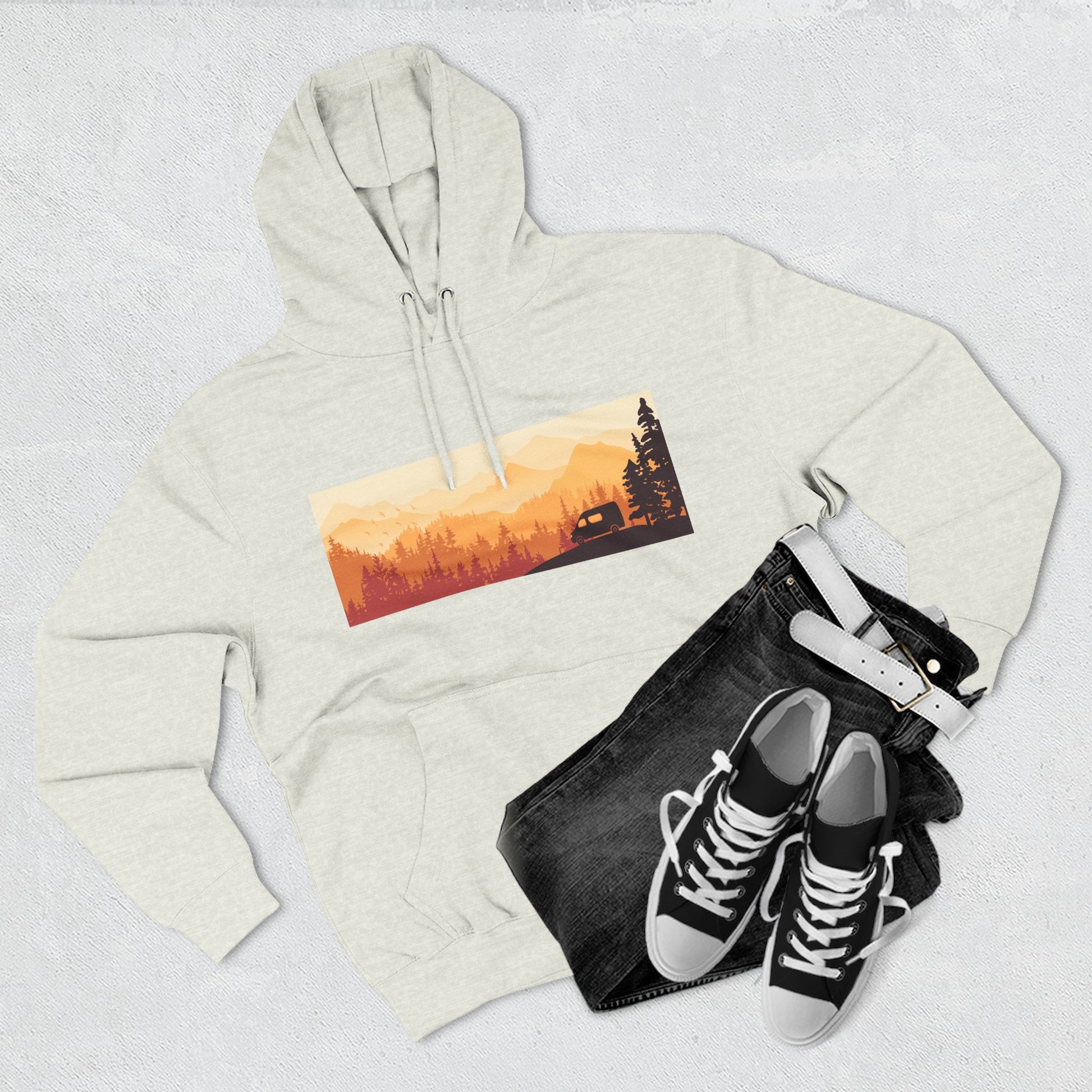 Cozy Adventure Hoodie - Great for Camping, Outdoors, Travel, Gift for Nature Lovers, Fall Style, Hiking Gear - MaisonThreadory