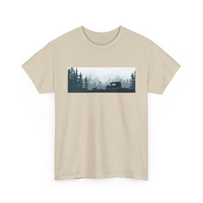 Nature Adventure Unisex Heavy Cotton Tee, Camping Shirt, Outdoor Wear, Gift for Nature Lovers, Eco-Friendly Apparel, Adventure Outfit - MaisonThreadory
