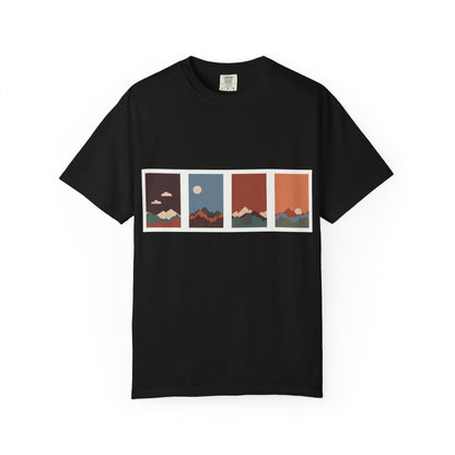 Unisex Mountain Sunset T-Shirt | Cozy Casual Wear, Nature Lover Gift, Travel Tee, Outdoor Adventure Shirt, Hiking Apparel