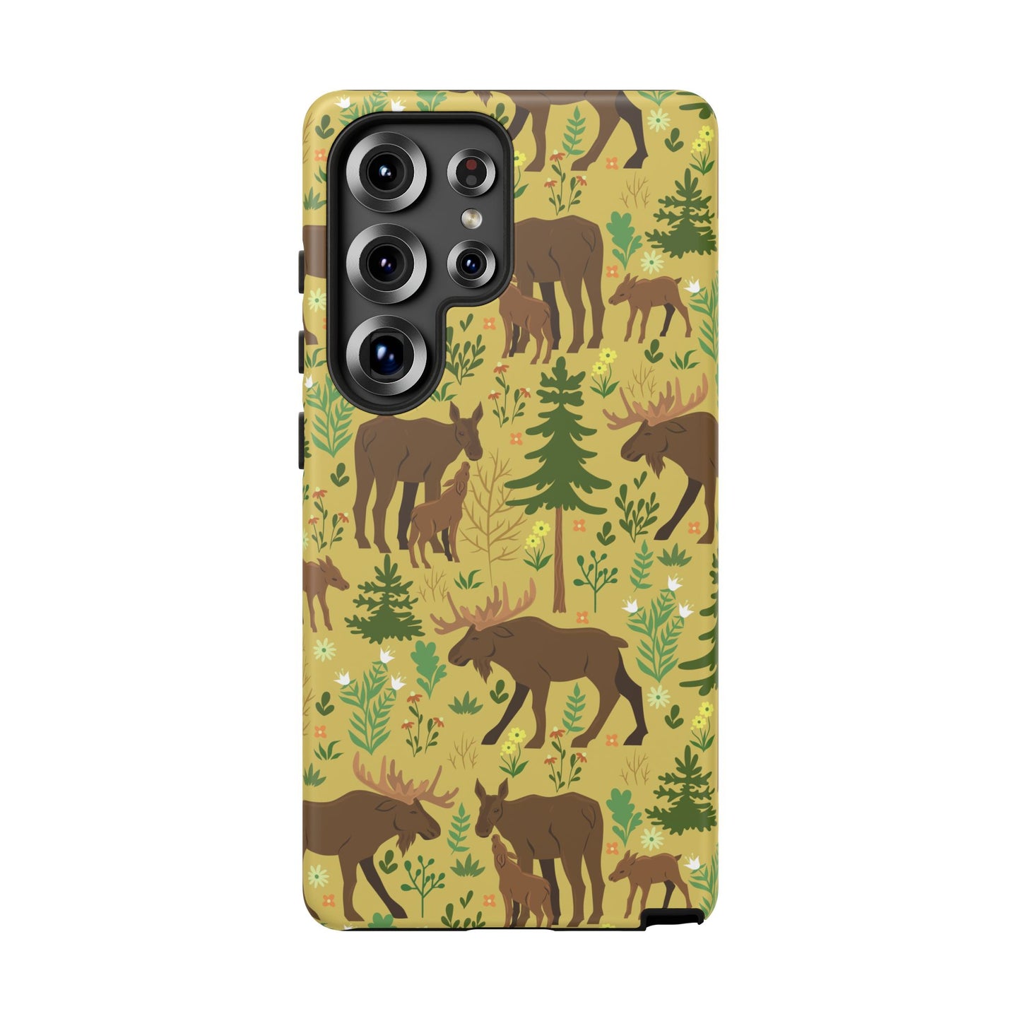 Moose Phone Case - Nature Lover's Accessory, Gifts for Outdoorsy Friends, Wildlife Decor, Eco-Friendly Cover, Forest Adventure Gear - MaisonThreadory