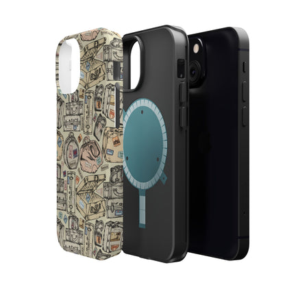 Travel-Inspired Magnetic Tough Cases, Unique Phone Accessories, Perfect for Adventurers, Great Gift for Travelers or Holidays