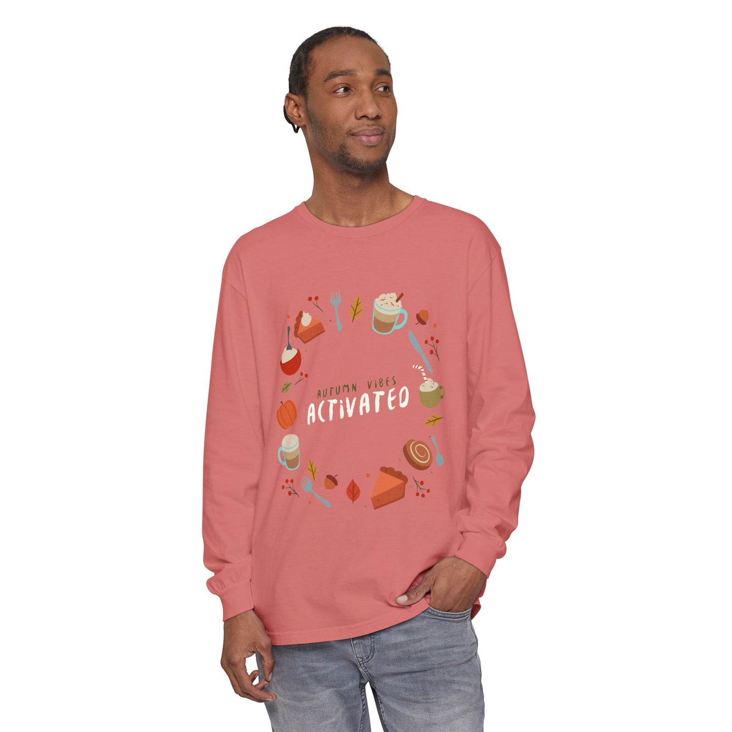 Autumn Vibes Long Sleeve T-Shirt, Cozy Fall Shirt, Unisex Fall Apparel, Thanksgiving Gift, Seasonal Fashion - MaisonThreadory