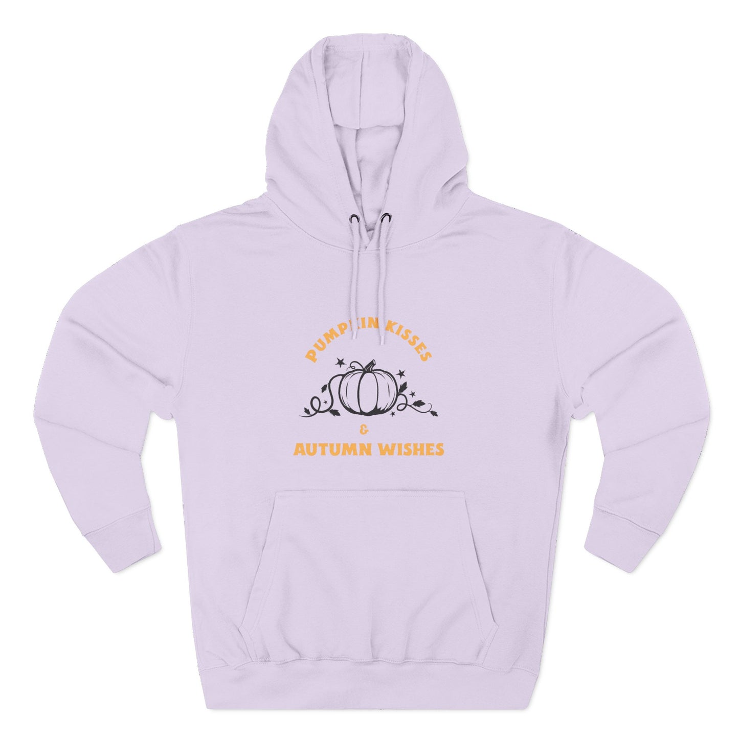 Autumn Wishes Fleece Hoodie, Cozy Fall Hoodie, Pumpkin Hoodie, Halloween Sweatshirt, Gift for Her, Seasonal Fashion - MaisonThreadory