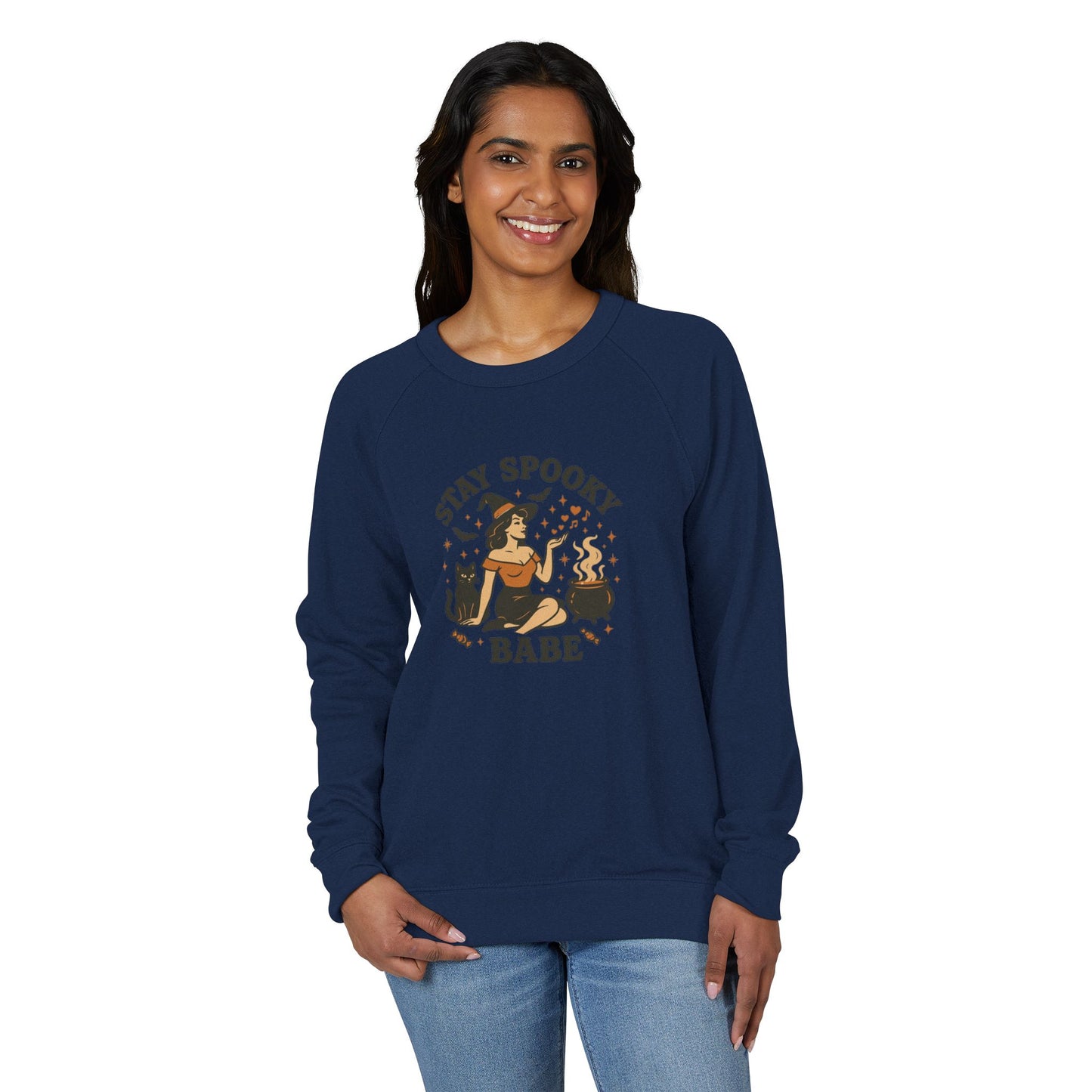 Stay Spooky Babe Unisex French Terry Raglan Crewneck Sweatshirt, Cozy Halloween Apparel, Perfect for Fall Celebrations, Unique Gift [...]