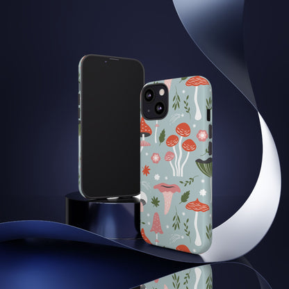 Whimsical Mushroom Phone Case, Cute Floral Smartphone Cover, Unique Gift for Nature Lovers, Trendy Tech Accessory, Eco-friendly Case