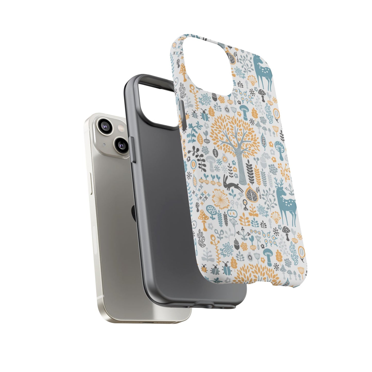 Nature-Inspired Phone Case, Durable Protective Cover, Bohemian Phone Accessory, Symbol of Strength, Eco-Friendly Gift