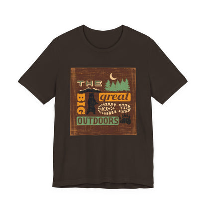 The Great Outdoors Unisex Tee, Adventure Shirt, Nature Lover Gift, Camping Apparel, Summer Vibes, Hiking Outfit - MaisonThreadory