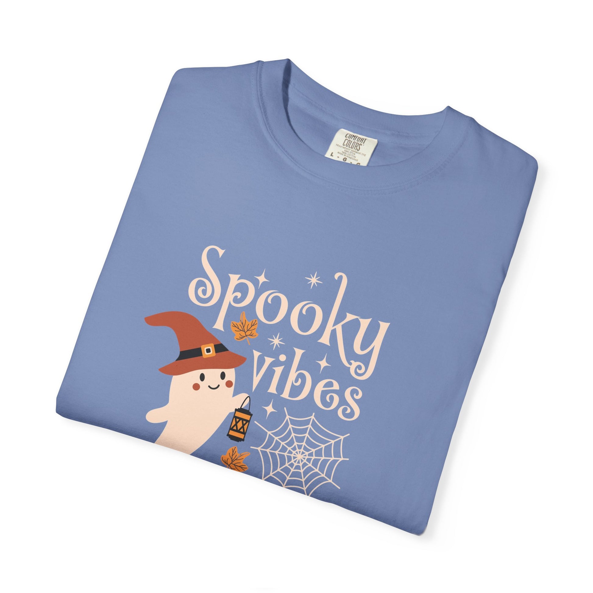 Spooky Ghost T-Shirt, Halloween Apparel, Unisex Tee, Fall Fashion, Cute Ghost Design, Perfect for Autumn Celebrations - MaisonThreadory